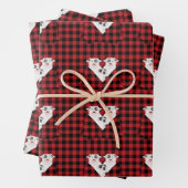 Schweine in einem unbedruckten Papierblatt Geschenkpapier Set (Beispiel)