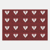 Schweine in einem unbedruckten Papierblatt Geschenkpapier Set (Vorderseite)