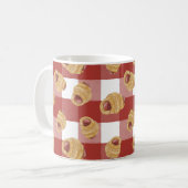 Schweine in einer Blanket-Gingham-Kaffee-Tasse Kaffeetasse (Vorderseite Links)