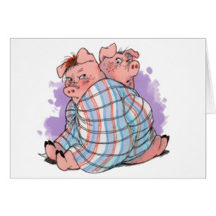 Schweine in einer umfassenden Karte