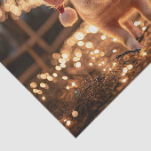 Schweine in einer Weihnachtsmannmütze Seidenpapier (Ausschnitt)