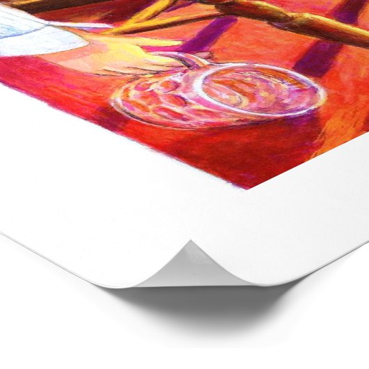 Schweine in Klee Poster (Ecke)