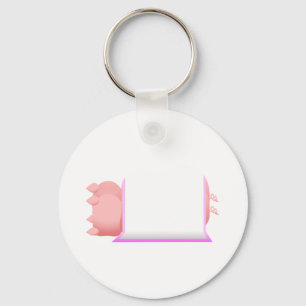 Schweine in rosa Morast Schlüsselanhänger