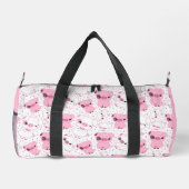 Schweine in Rosa und Weiß Duffle Bag (Rückseite)