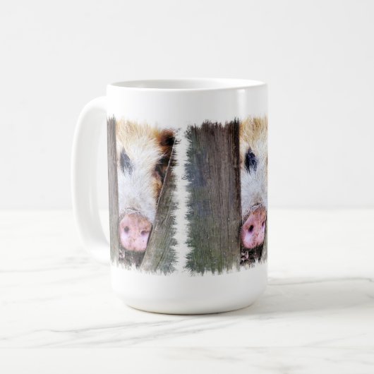 SCHWEINE KAFFEETASSE (Vorderseite Links)