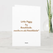 SCHWEINE KARTE (Rückseite)