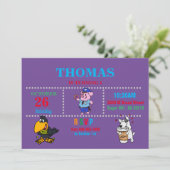 Schweine, Klaue, Hunde - Einladung (Stehend Vorderseite)