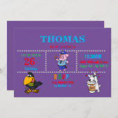 Schweine, Klaue, Hunde - Einladung (Vorne/Hinten)