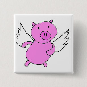 Schweine können fliegen button