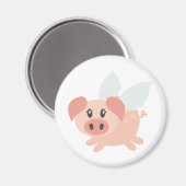 Schweine können fliegen magnet (Vorderseite/Rückseite)