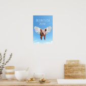 Schweine können fliegen poster (Küche)