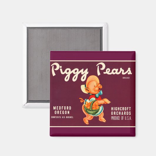 Schweine Magnet (Vorderseite/Rückseite)