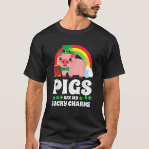 Schweine meine Glücksbringer Funny St Patricks Day T-Shirt