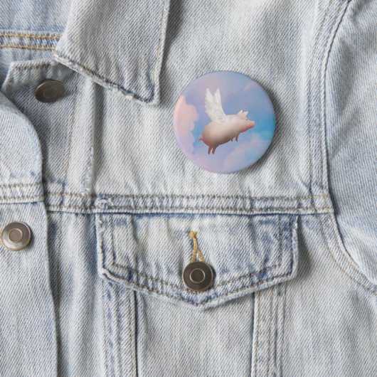 Schweine mit Flügelknopf Button (Beispiel)
