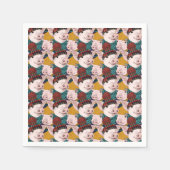 Schweine mit Hattern Serviette (Vorderseite)