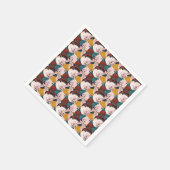 Schweine mit Hattern Serviette (Ecke)