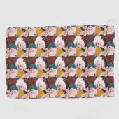 Schweine mit Hut-Muster Golfhandtuch (Horizontal)