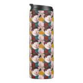 Schweine mit Hut-Muster Thermosbecher (Nach rechts gedreht)