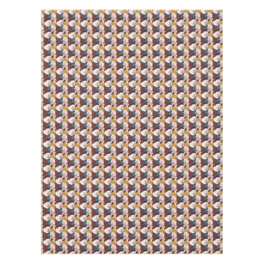 Schweine mit Hut-Muster Tischdecke (Vorderseite)
