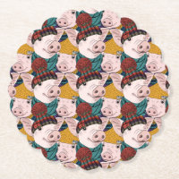 Schweine mit Hut-Muster