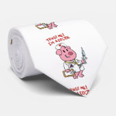 Schweine mit Spritze in der Hand | Rücken-Colon au Krawatte (Gerollt)