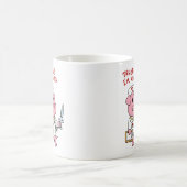 Schweine mit Spritze in der Hand| Rücken-Colon Kaffeetasse (Mittel)