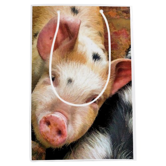 SCHWEINE MITTLERE GESCHENKTÜTE (Vorderseite)