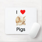 Schweine Mousepad der Liebe I (Mit Mouse)