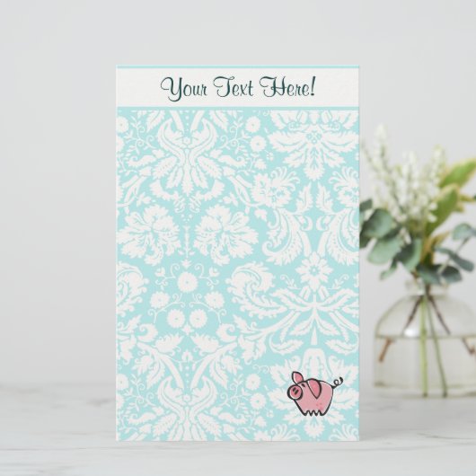 Schweine,Niedlich Briefpapier (Stehend Vorderseite)