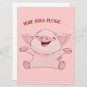 Schweine | Niedliches Baby | Cartoon Pig (Vorne/Hinten)