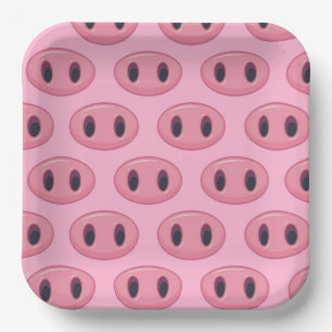 Schweine-Papierteller, Party im Bauernhof-Stil Pappteller