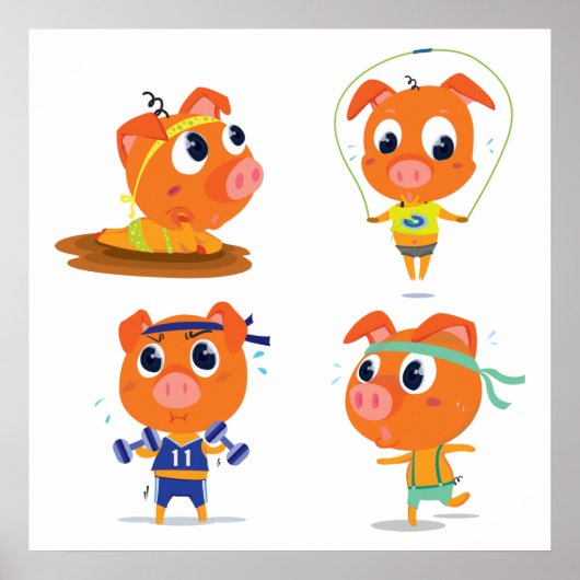 Schweine Poster (Vorne)