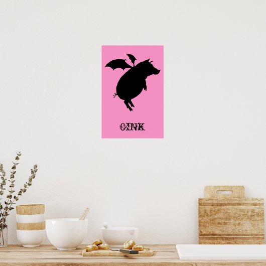 Schweine Poster (Küche)