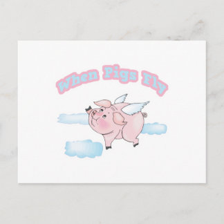 Schweine Postkarte