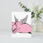 Schweine Postkarte (Stehend Vorderseite)