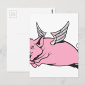 Schweine Postkarte (Vorne/Hinten)