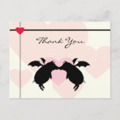 Schweine Postkarte (Vorderseite)