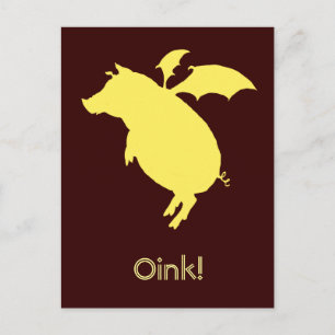 Schweine Postkarte