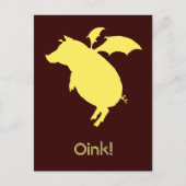 Schweine Postkarte (Vorderseite)