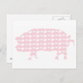 Schweine Postkarte (Vorne/Hinten)