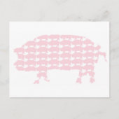 Schweine Postkarte (Vorderseite)