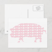 Schweine Postkarte (Vorne/Hinten)