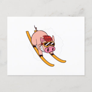 Schweine Postkarte