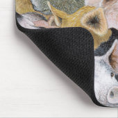 Schweine reichlich mousepad (Ecke)
