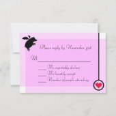 Schweine RSVP Karte (Rückseite)