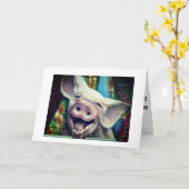 SCHWEINE SAGT EIN PAAR SPASS **ERWACHSENE GEBURTST KARTE (Gelbe Blume)