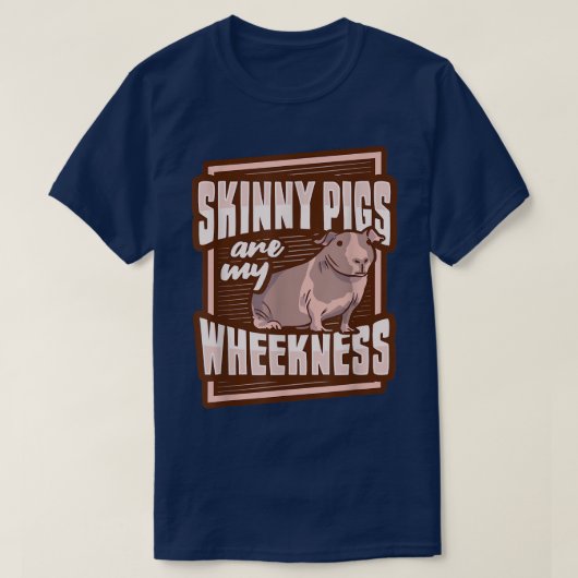 Schweine-Scheiben-Design für ein Schwein der Guine T-Shirt (Design vorne)