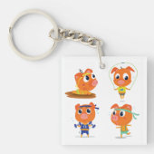 Schweine Schlüsselanhänger (Vorderseite)