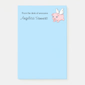 Schweine - Schwein mit Flügeln Post-it Klebezettel (Vorderseite)