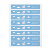 Schweine - Schwein mit Flügeln Rundum-Adressaufkleber (Bogen)